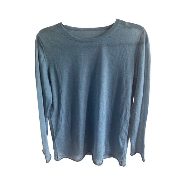 Mirror in the Sky Cashmere Sweater - Blue - Small - Picture 1 of 3
